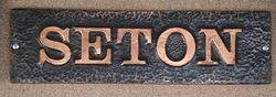 Genuine House Name Plate andquotSETONandquot 