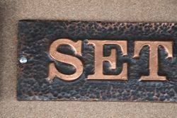 Genuine House Name Plate andquotSETONandquot 