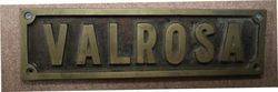 Genuine House Name Plate andquotVALROSAandquot 