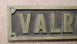 Genuine House Name Plate andquotVALROSAandquot 