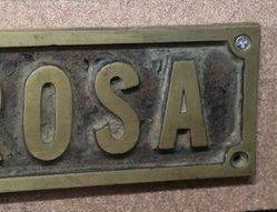 Genuine House Name Plate andquotVALROSAandquot 