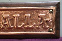 Genuine House Name Plate andquotYOORALLAandquot