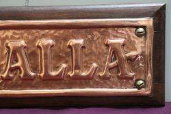 Genuine House Name Plate andquotYOORALLAandquot