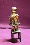 Genuine Juan Clara Bronze Figure Little Girl Missing Shoe Signed And Foundry Marked