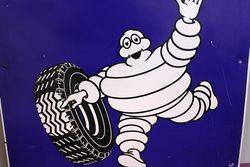 Genuine Michelin Bibendum Figure Tin Sign 