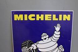 Genuine Michelin Bibendum Figure Tin Sign 