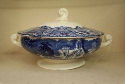 Geo Jones Abbey Ware Tureen + Cover 