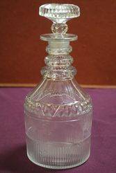 Georgian Cut Glass Decanter  