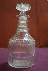 Georgian Cut Glass Decanter  