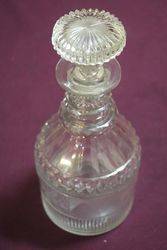 Georgian Cut Glass Decanter  