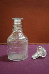 Georgian Cut Glass Decanter  