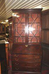 Georgian Mahogany Bureau Bookcase