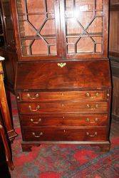 Georgian Mahogany Bureau Bookcase