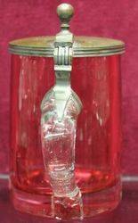 German Nineteenth Century Ruby Glass Tankard