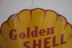 Golden Shell Motor Oil Advertising Sign