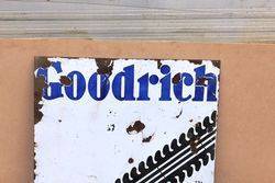 Goodrich Stock Double Sided Enamel Sign