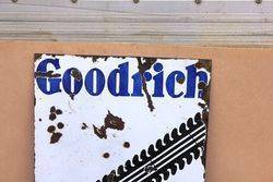 Goodrich Stock Double Sided Enamel Sign