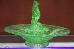 Green Deco Penguin Float Bowl  