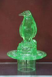 Green Deco Penguin Float Bowl  