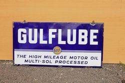 Gulflube Enamel Advertising Sign