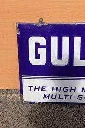 Gulflube Enamel Advertising Sign