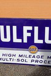 Gulflube Enamel Advertising Sign