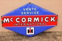 HIH McCormick Enamel Service Sign