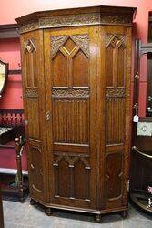 Hall Cabinet Oak Early 20th Century 