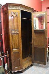 Hall Cabinet Oak Early 20th Century 