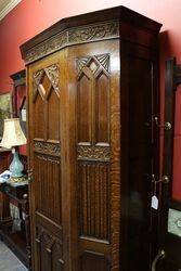 Hall Cabinet Oak Early 20th Century 