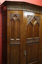 Hall Cabinet Oak Early 20th Century 