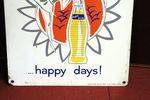 Happy Drinks Tin Advertising Sign 