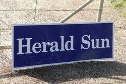 Herald Sun Advertising Tin Sign  