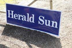 Herald Sun Advertising Tin Sign  