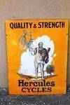 Hercules Cycles Pictorial Enamel Sign