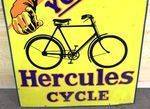 Hercules Cycles Vintage Pictorial Enamel Sign 