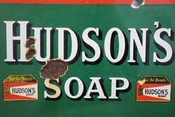 Hudsonand39s Soap Enamel Advertising Sign 