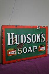 Hudsonand39s Soap Enamel Advertising Sign 