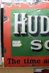 Hudsonand39s Soap Enamel Advertising Sign  