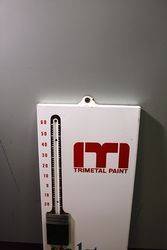 I T I  Paint Brush Pictorial Thermometer Enamel Sign 