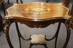 Ivory Inlaid table