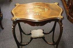 Ivory Inlaid table