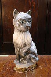 Jim Beam Bourbon Porcelain Cat Decanter 