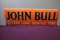 John Bull Convex Enamel  Advertising Sign