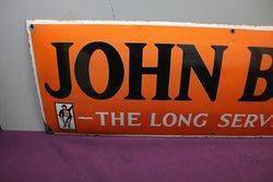 John Bull Convex Enamel  Advertising Sign