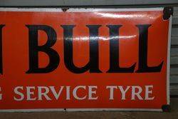 John Bull The Long Service Tyre Enamel Sign 