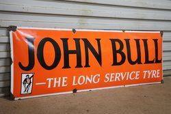 John Bull The Long Service Tyre Enamel Sign 