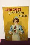 John Haigs Scotch Whiskey Pictorial  Tin Sign