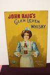 John Haigs Scotch Whiskey Pictorial  Tin Sign