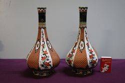 Keeling + Co Losol Ware Yeddo  Pair Vases C1930